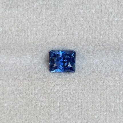 Natural Blue sapphire Radiant cut, Blue sapphire 1.11 crt. Buffalo Bills Blue, Loose Gemstone Certified & Precious Gem