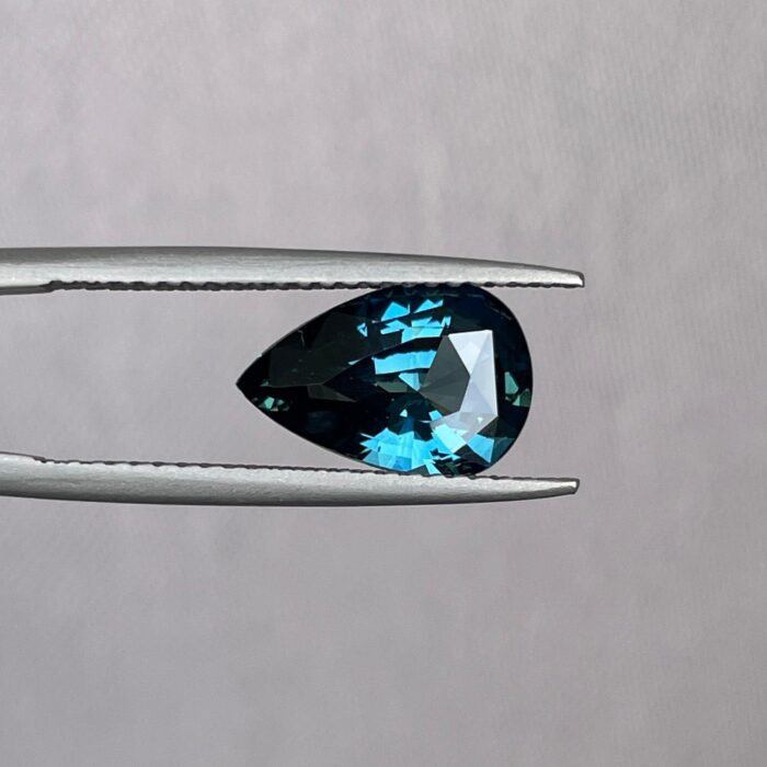 This 2.54 carat Teal Sapphire is well cut to bring out the best colour and luster, and has a perfect colour blend