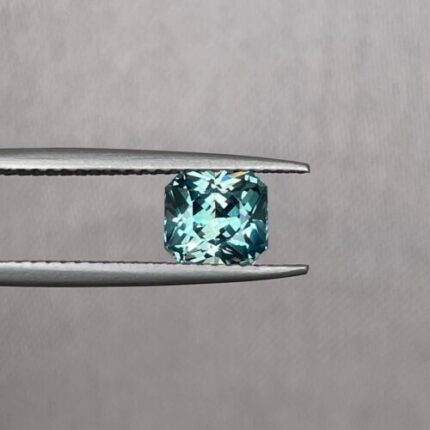 Faceted Radiant cut Greenish blue sapphire, spring season teal sapphire 1.59 crt. loose gemstone sapphire for engagement ring