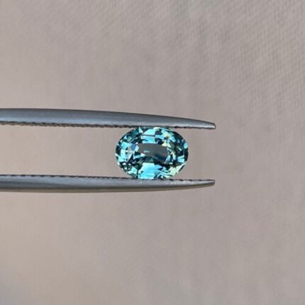 Ethically sourced Teal sapphire stone, 1.08 crt Sardinia teal sapphire. Sapphire For Engagement Ring