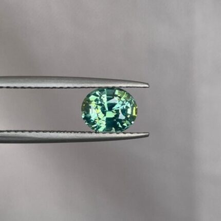 Green sapphire stone Oval cut, John Deere green sapphire 1.31 crt green sapphire. CERTIFIED ethically sourced Loose Gemstone