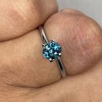 Teal sapphire stone, Northern lights of Lapland sapphire 1.12 crt. Engagement Rings, Green Sapphire, Wedding Rings