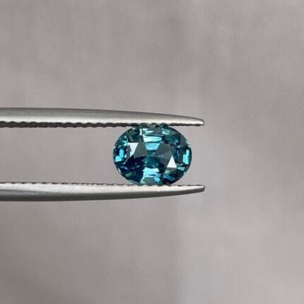 Natural Teal sapphire, 1.23 crt. swiss alps Natural teal sapphire