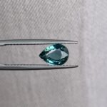 1.53 Carat Teal Sapphire Pear cut. VVS Clean