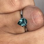 1.53 Carat Teal Sapphire Pear cut. VVS Clean - NASHGEMS