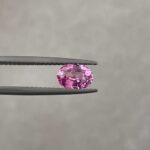 1.08 crt, Natural Flamingo Pink Sapphire, Ceylon Pink Sapphire Loose Oval Gemstone, Jewelry & Ring Making - Image 3