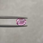 1.08 crt, Natural Flamingo Pink Sapphire, Ceylon Pink Sapphire Loose Oval Gemstone, Jewelry & Ring Making - Image 5