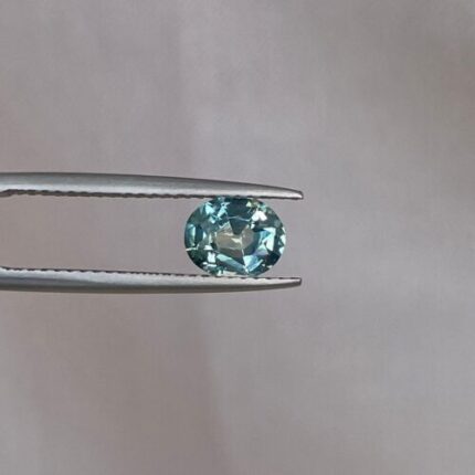 Green sapphire stone Light Sea green sapphire 1.07 crt