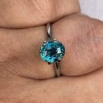 2.54 carat natural green sapphire - Teal sapphire ring – green sapphire - Loose gemstone - Oval engagement ring