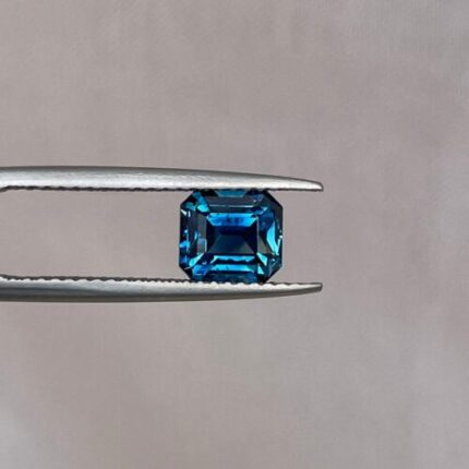 Teal Blue-Green, Loose, Emerald cut, 2.07 crt, Precision Cut Gem, Montana Sapphire, Engagement Stone. twilight New York teal sapphire