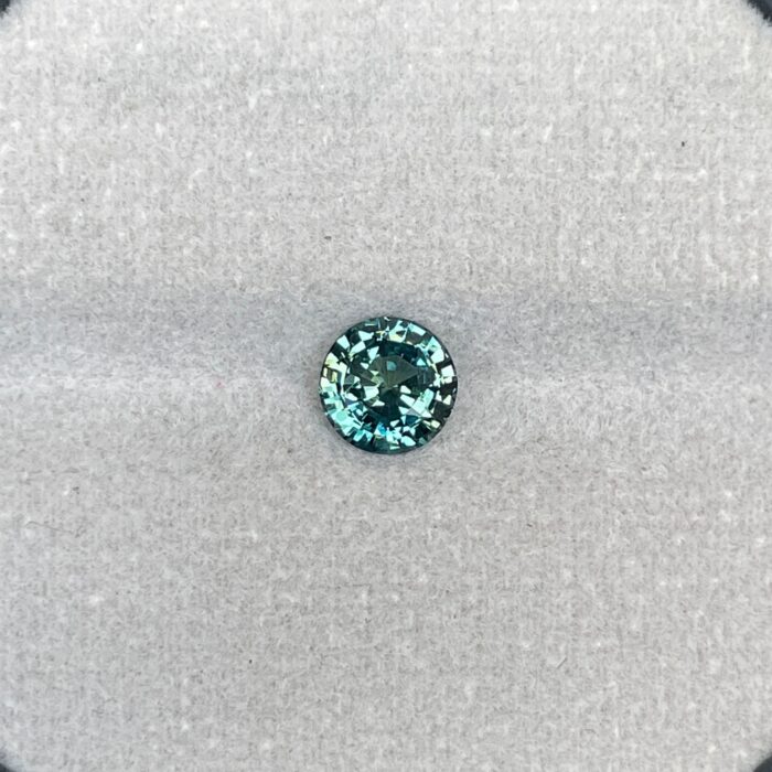 Teal sapphire Round cut blue green sapphire, 1.29 crt mermaid teal sapphire. Loose stone for ring making