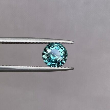 Teal sapphire Round cut blue green sapphire, 1.29 crt mermaid teal sapphire. Loose stone for ring making