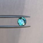 Green sapphire, 1.02 crt. Northern Lights, Corundum, Flawless faceted Loose, Vibrant Lustre and clarity