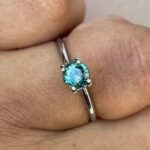 Green sapphire, 1.02 crt. Northern Lights, Corundum, Flawless faceted Loose, Vibrant Lustre and clarity