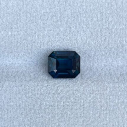 Natural Teal Sapphire faceted 3.13 crt Emerald shape 6.70 x 8.00 x 5.80 MM loose gemstone for jewellery making