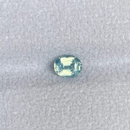 AAA+ Green Oval Cut Certified Sapphire Gemstone for Self Confidence 1.07 Ct