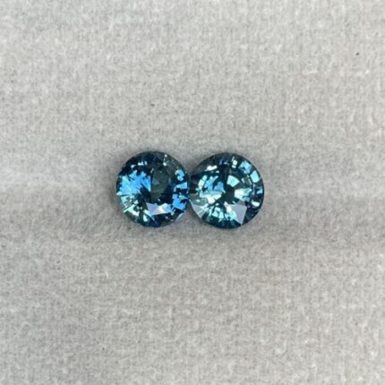 Teal sapphire pair, Hawaiian sapphire 2.31 crt. Loose Sapphire pair| Earth mined sapphire