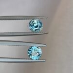 This 1.80 crt teal Sapphire pair has colour blend. Unmounted loose sapphire