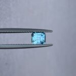 Teal sapphire | natural, bluish green, Emerald cut, VVS, 0.78ct, Madagascar - NASHGEMS