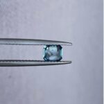 Teal sapphire | natural, bluish green, Emerald cut, VVS, 0.78ct, Madagascar - NASHGEMS