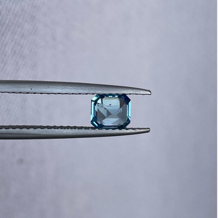 Teal sapphire | natural, bluish green, Emerald cut, VVS, 0.78ct, Madagascar - NASHGEMS