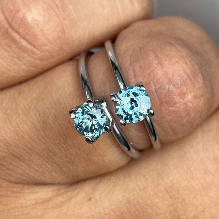 This 1.80 crt teal Sapphire pair has colour blend. Unmounted loose sapphire