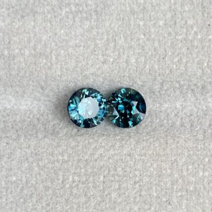 Teal sapphire pair, Niagara Falls sapphire 2.14 crt. Loose Sapphire pair| Earth mined sapphire