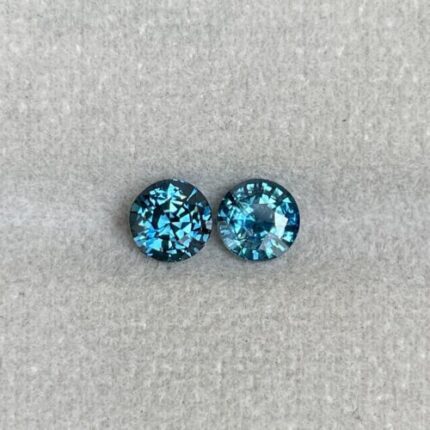 This 2.05 crt Teal Sapphire pair has a perfect colour blend. Unmounted loose natural sapphire