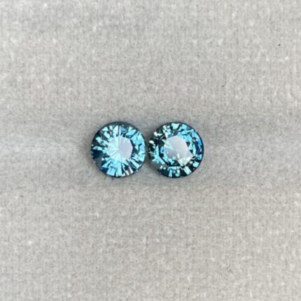 Teal sapphire pair, Pfeiffer Beach sapphire 2.26 crt. Loose Sapphire pair| Earth mined sapphire