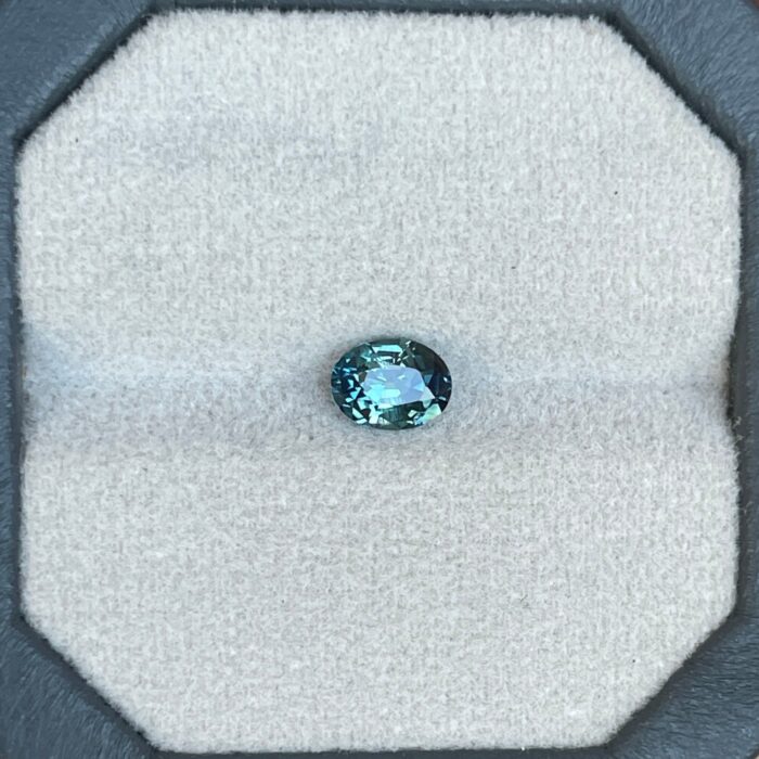 Teal sapphire stone, 1.18 crt swiss alps Natural teal sapphire. Faceted Loose Gemstone, For Making Jewelry.
