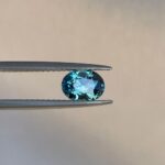 Teal sapphire stone, 1.18 crt swiss alps Natural teal sapphire. Faceted Loose Gemstone, For Making Jewelry.