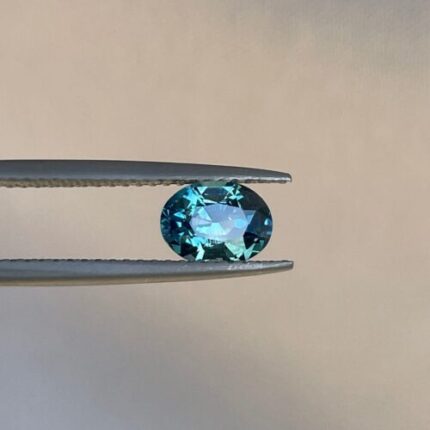 Teal sapphire stone, 1.18 crt swiss alps Natural teal sapphire. Faceted Loose Gemstone, For Making Jewelry.