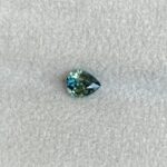 Bicolor Sapphire 0.83 ct / Pear Parti Sapphire / Engagement Ring - Teal Sapphire / Multi Color Sapphire / Unheated