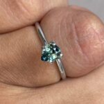 Bicolor Sapphire 0.83 ct / Pear Parti Sapphire / Engagement Ring - Teal Sapphire / Multi Color Sapphire / Unheated