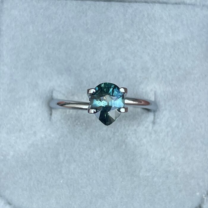 1.24 -Carat Blue-Green Sapphire | Teal sapphire | Green blue sapphire