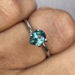 1.24 -Carat Blue-Green Sapphire | Teal sapphire | Green blue sapphire - NASHGEMS