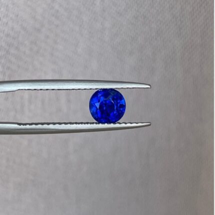 Natural Sapphire Blue 1.08 Crt Round Cut Certified Natural Blue Sapphire, Loose Sapphire Gemstone for Sapphire Ring