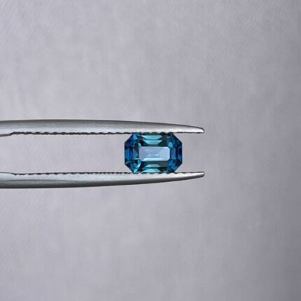 Natural Blue Green Sapphire Emerald Cut 1.13 Carat