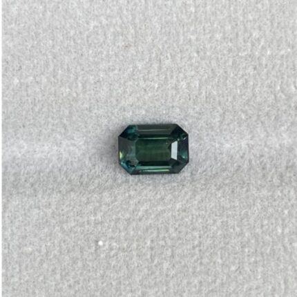 Minimalist 1.55 crt Emerald Shaped Green Sapphire for Pendant Necklace, Dainty Wedding Necklace Valentine's Gift for Her - NASHGEMS