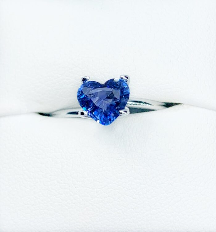 Heart Shaped Blue Sapphire