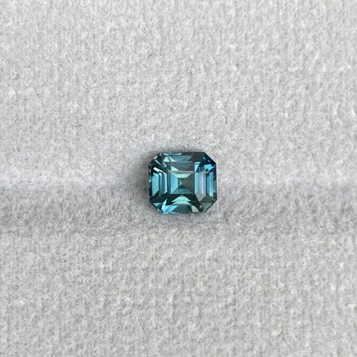 Natural Blue Green Sapphire Emerald Cut 5.10 x 5.60 Mm 1.08 crt. - NASHGEMS