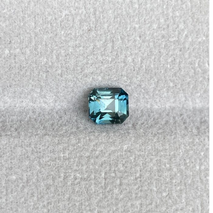 Emerald Cut Blue Green Sapphire 1.08 Carat - Premium Quality Gemstone at Nash Sapphire