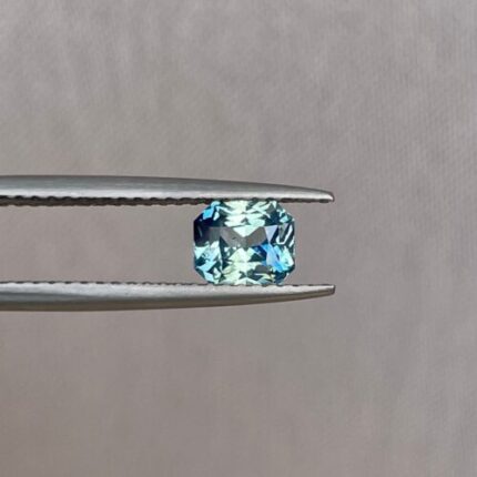 Radiant cut Greenish blue sapphire, 0.92 crt.