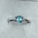 Natural Blue Green Sapphire Emerald Cut 5.10 x 5.60 Mm 1.08 crt. - NASHGEMS