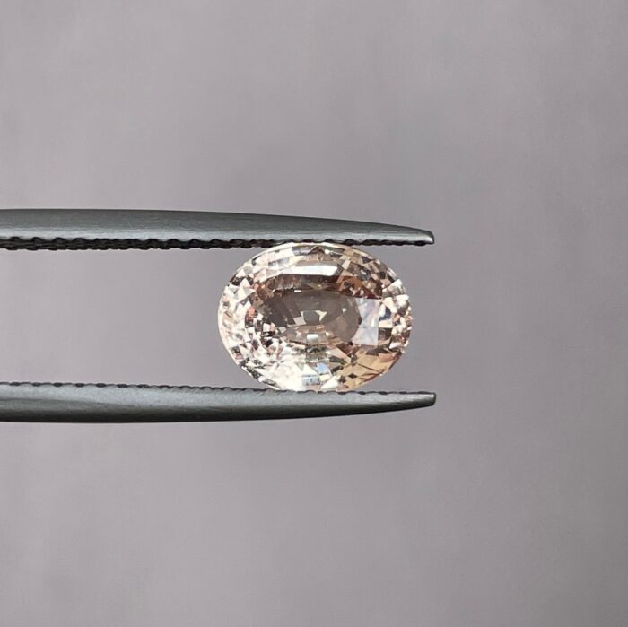 2.02 crt Peach Sapphire/ pinkish peach sapphire/ apricot sapphire/ champagne sapphire Engagement Ring/ sapphire ring/ custom ring/ sapphire - NASHGEMS