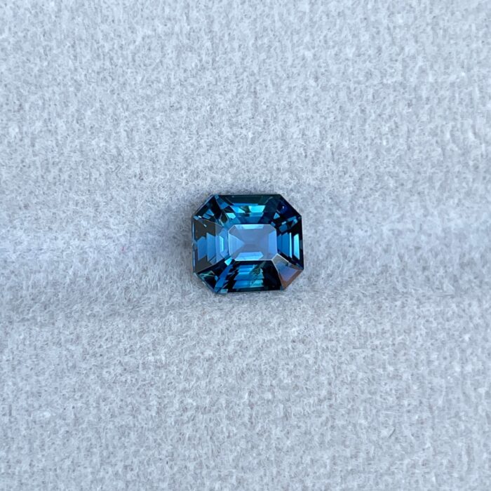 Teal Sapphire Emerald Cut 1.74 crt