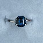 Teal Sapphire Emerald Cut 1.74 crt