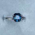 Teal Sapphire Emerald Cut 1.74 crt