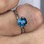 Teal Sapphire Emerald Cut 1.74 crt - NASHGEMS