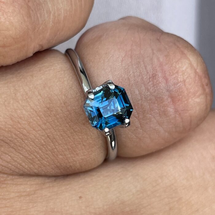 Teal Sapphire Emerald Cut 1.74 crt - NASHGEMS